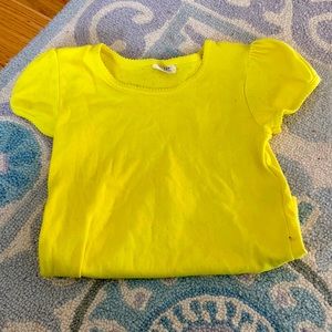 Mini Boden yellow short sleeve tee